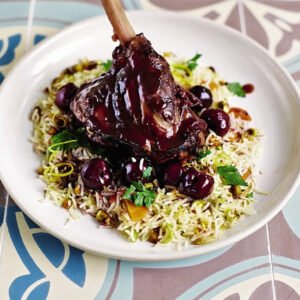 Zereshk Polo Chicken Shank