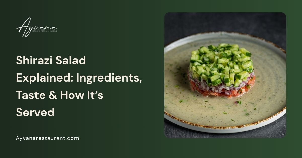 What Is Shirazi Salad? A Complete Guide to Persian Salad