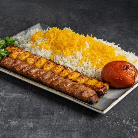 Koobideh Combo at ayvana persian restaurant