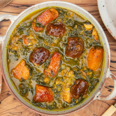 Alo Esfenaj stew iranian restaurant ventura ca