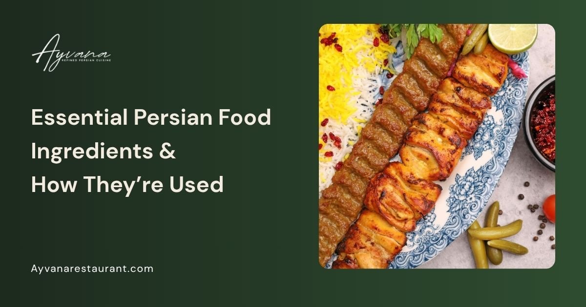 Close-up of a Persin dish